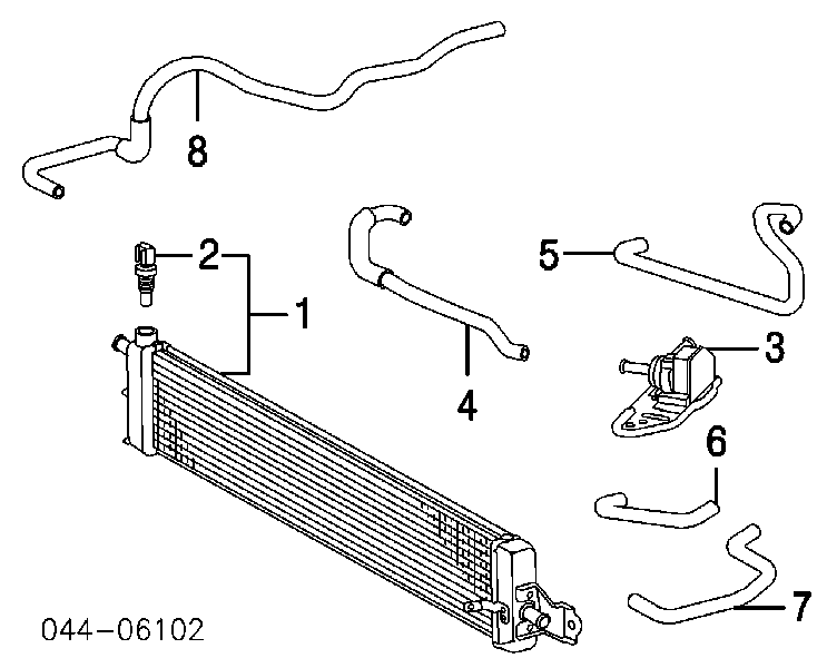 Sensor de temperatura del refrigerante, salpicadero Toyota Prius (NHW20)