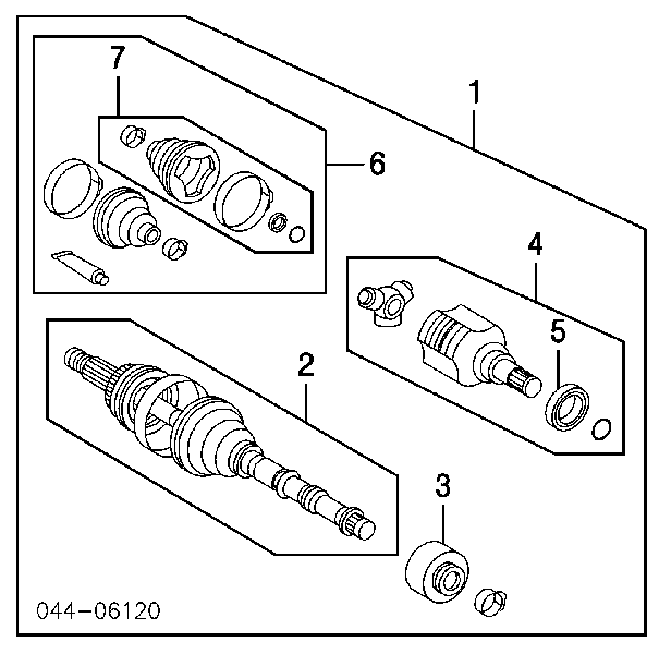 Junta homocinética exterior delantera BCJ1299 Borg&beck