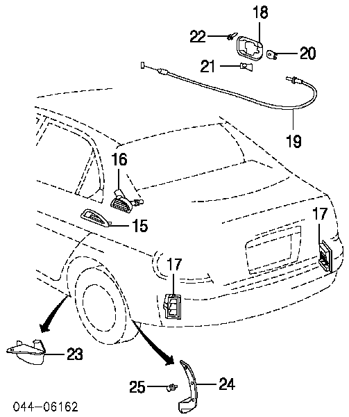 Rejilla De Ventilacion para Toyota Corolla (E15)