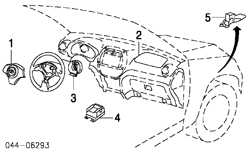 Airbag en el lado del conductor para Toyota RAV4 (XA2)