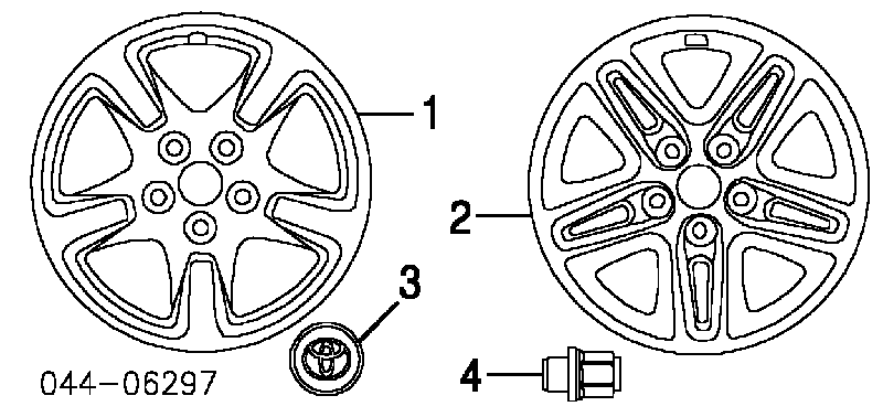 Llantas de acero (Estampado) para Toyota RAV4 (XA2)