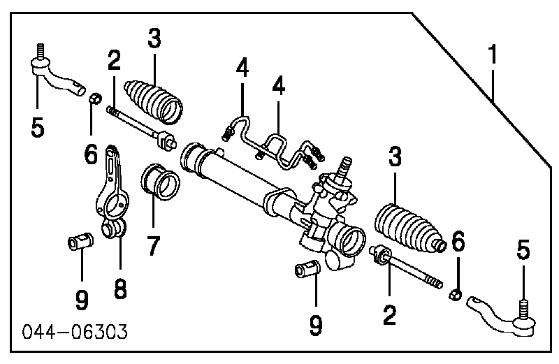 Suspensión, mecanismo de dirección para Toyota RAV4 (XA2)