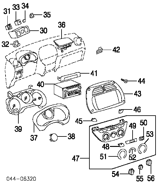 5551942080 Toyota unidad de control, calefacción/ventilacion