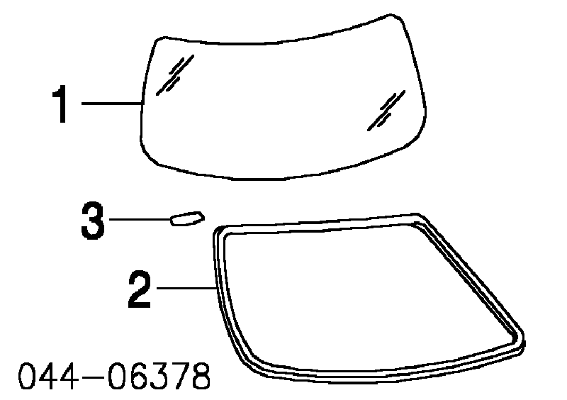 Moldura de luneta trasera para Toyota Camry (V30)