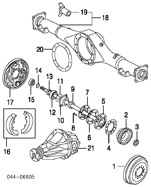 Anillo de rodadura, cubo de rueda para Toyota Hiace (H1, H2)