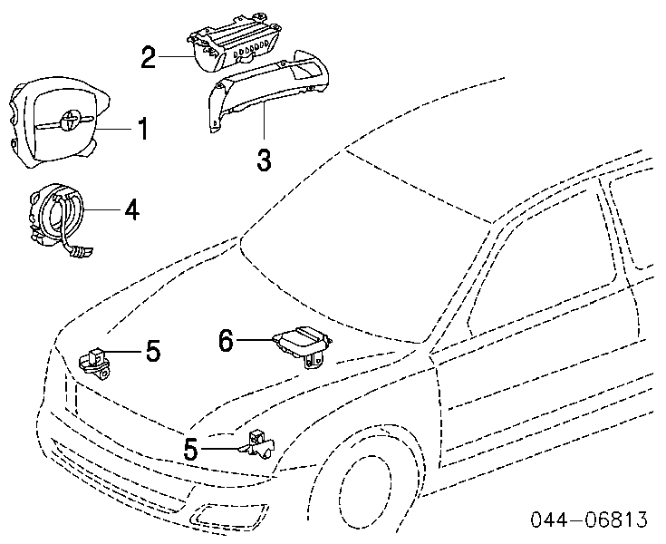 8430607040 Toyota anillo airbag del volante