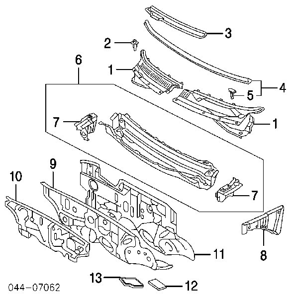 9008046196 Toyota clips de fijación de pasaruedas de aleta delantera