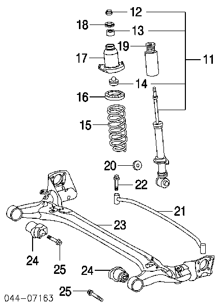 48530A9150 Toyota amortiguador trasero