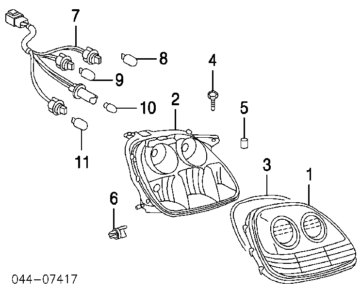 Clips de fijación de pasaruedas de aleta delantera para Toyota Land Cruiser (J150)