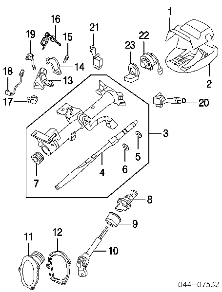 Anillo de retención del rodamiento, semieje de transmisión trasera para Toyota RAV4 (XA)