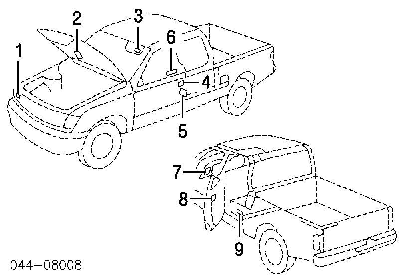 7457135020 Toyota emblema de tapa de maletero