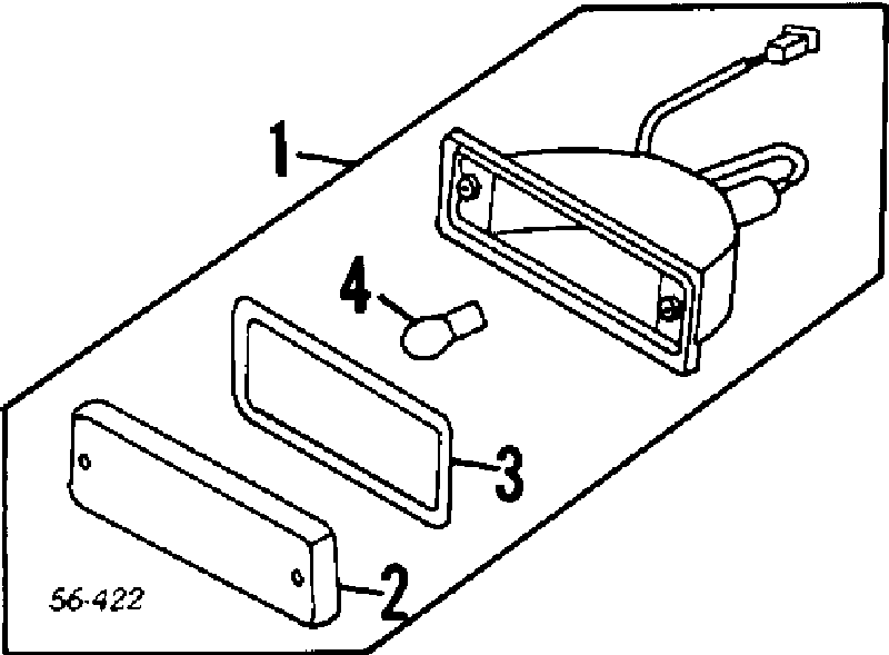 09425542 Isuzu lámpara, luz intermitente