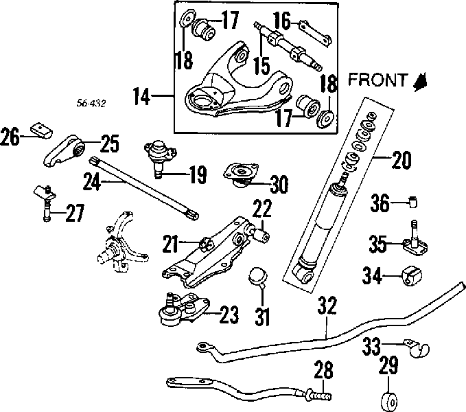 94446373 Isuzu amortiguador delantero