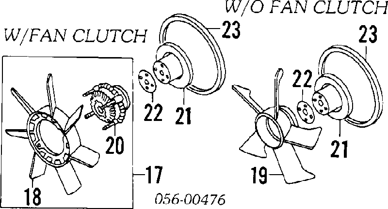 8943112520 Isuzu embrague, ventilador del radiador