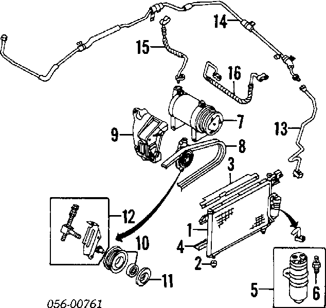 8970956580 Honda filtro deshidratador