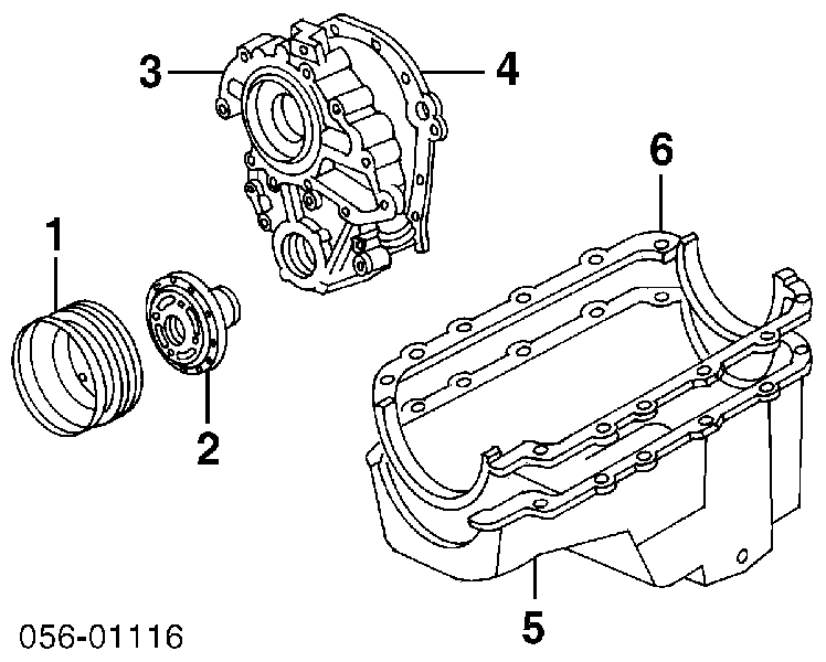 8101516540 Isuzu junta, cárter de aceite