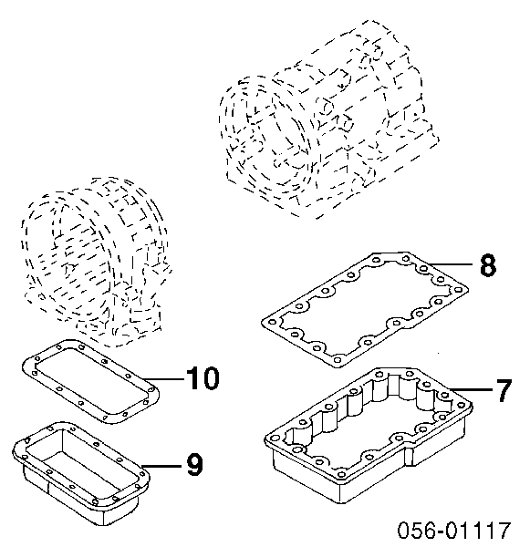 96014234 Isuzu junta, cárter de aceite, caja de cambios