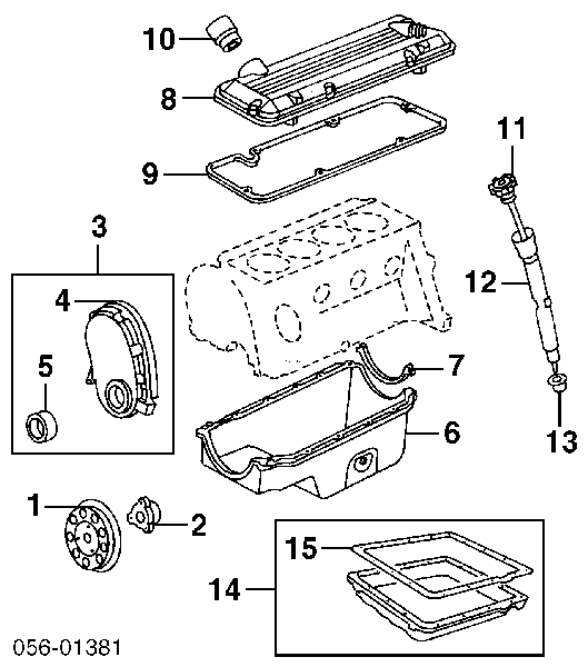 8102432470 Isuzu anillo retén, cigüeñal frontal