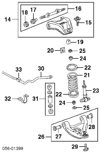 8220644450 Isuzu amortiguador delantero