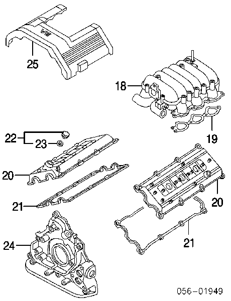 8941332075 Isuzu tapa de tubo de llenado de aceite