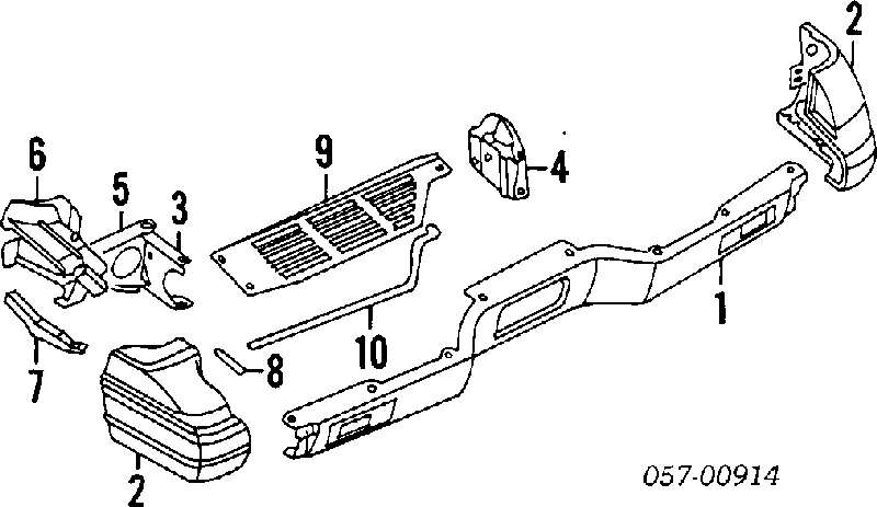 MR105678 Mitsubishi parachoques trasero