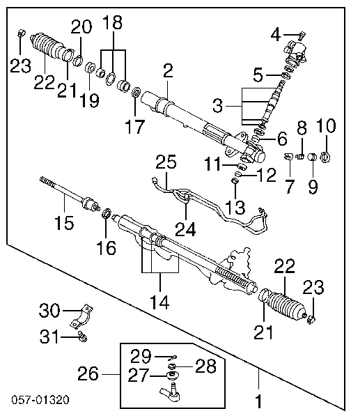 Retén de cabeza de barra de acoplamiento MB616023 Mitsubishi