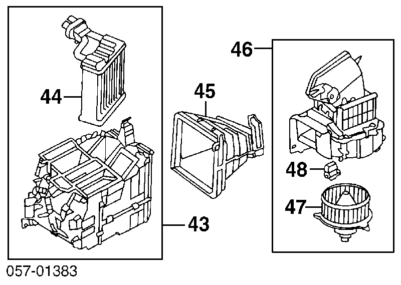 Radiador de calefacción para Mitsubishi Space Gear (PA, B, DV, W)