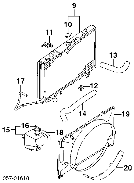 Manguera de radiador arriba para Mitsubishi Pajero (K90)