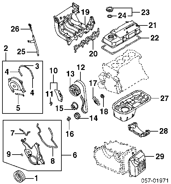 Engranaje árbol de levas para Mitsubishi Colt (CJA)