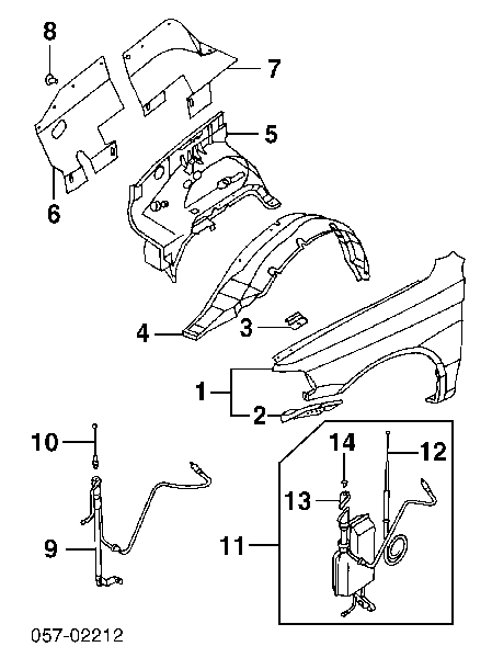 Protector de motor derecho para Mitsubishi Pajero (K90)