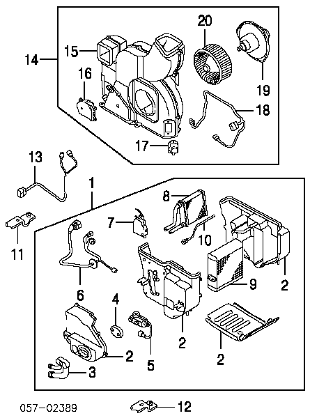 Radiador de calefacción trasero para Mitsubishi Pajero 