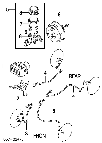 Módulo hidráulico ABS para Mitsubishi Pajero (K90)