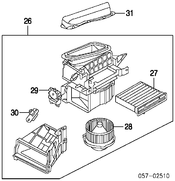 MR500469 Mitsubishi motor eléctrico, ventilador habitáculo