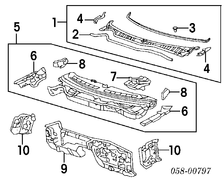 90687SA5003 Honda piston (clip De Una Campana Calefactora)