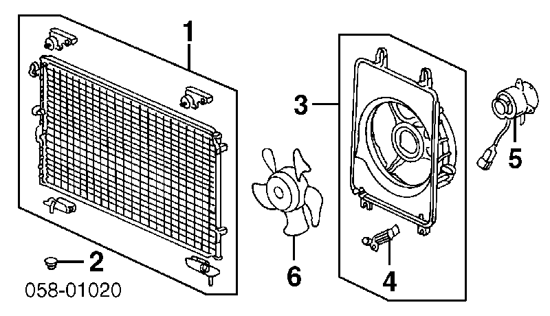 Radiador de aire acondicionado para Honda Legend (KA9)
