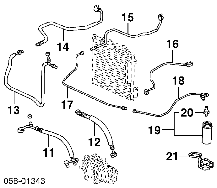 80440SS0901 Honda presostato, aire acondicionado