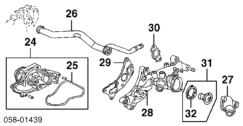 Comprar 19301P8AA00 Honda Termostato
