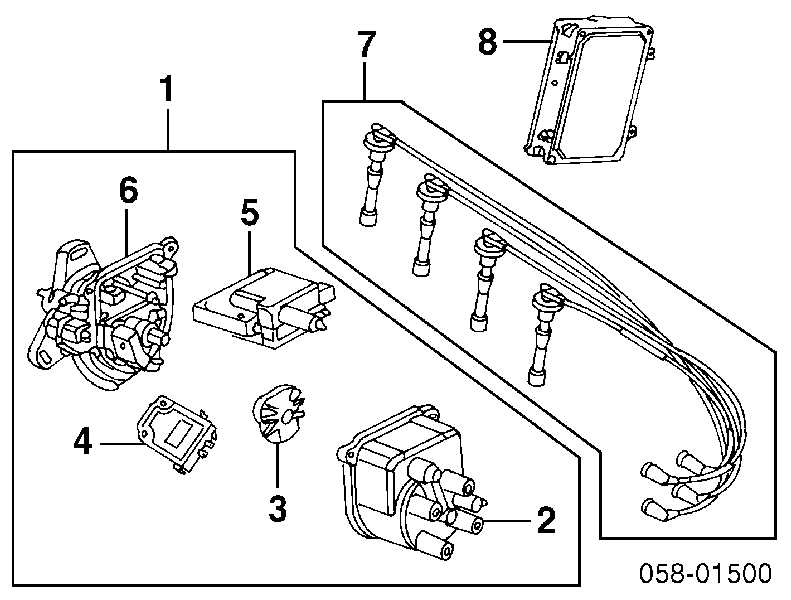 32722P54000 Honda cables de bujías