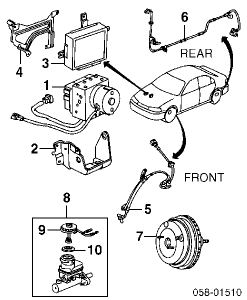 Cilindro principal de freno PF423 Japan Parts