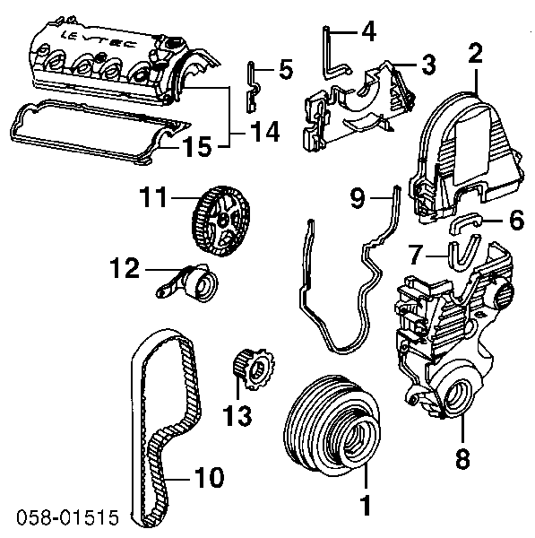 Rodillo tensor cadena Honda 14510P2A004