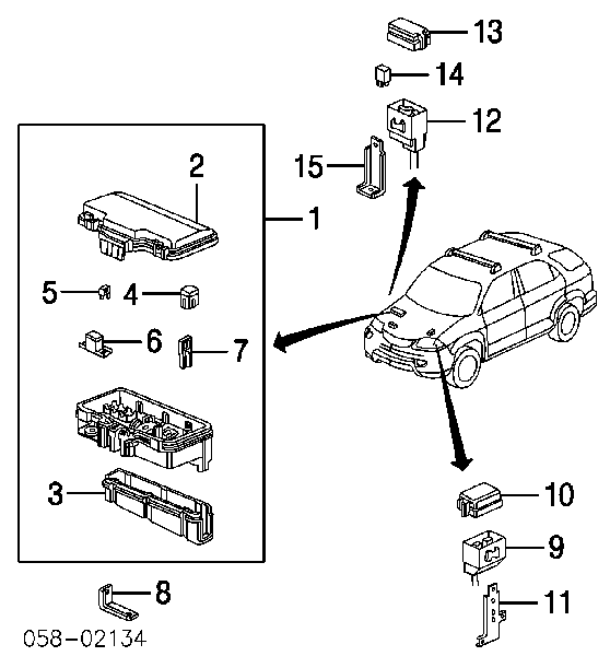 Relé eléctrico multifuncional 3523252 Ford