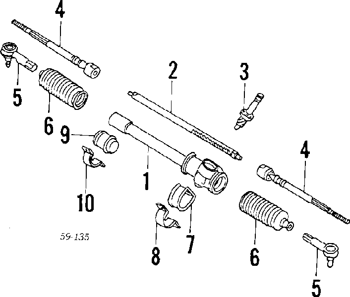 Suspensión, mecanismo de dirección derecha para Suzuki Ignis (FH)