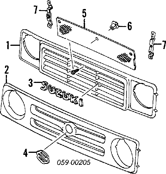 Parrilla Suzuki Samurai Suzuki Samurai (SJ) 