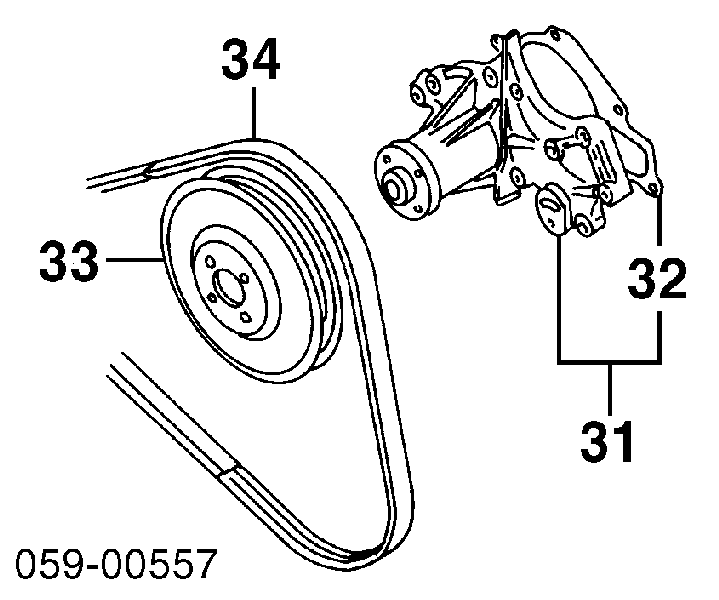 Motor de agua Suzuki 1740061820
