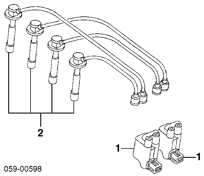 Juego de cables de encendido 78019 Seiwa