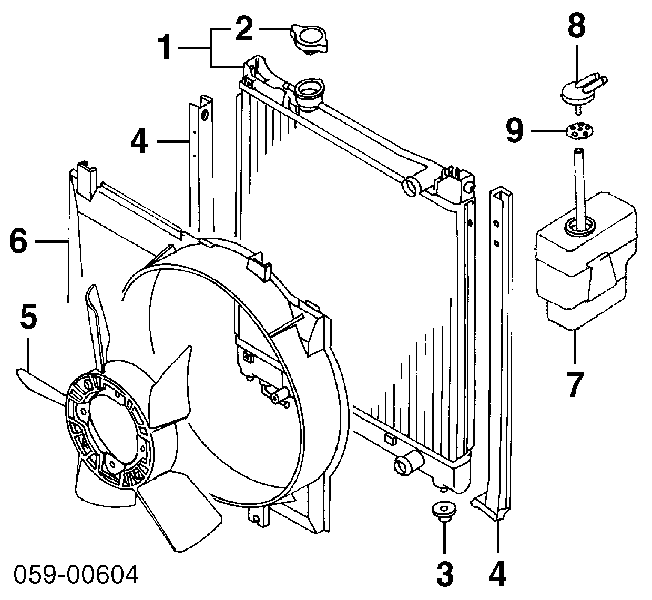 Rodete ventilador, refrigeración de motor para Suzuki Jimny (FJ)