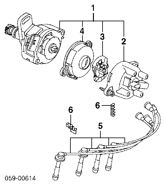 Rotor del distribuidor de encendido 3331070E01 Suzuki