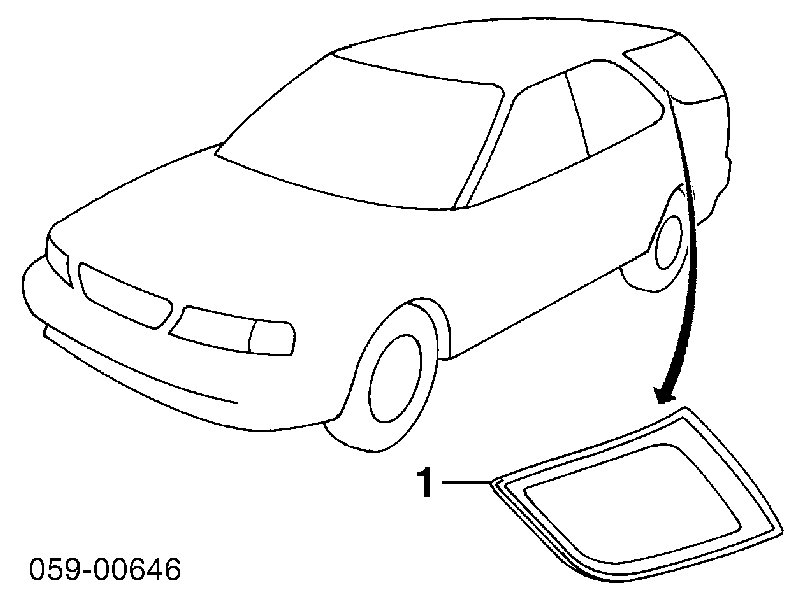 Ventanilla costado superior izquierda (lado maletero) para Suzuki Baleno (EG)