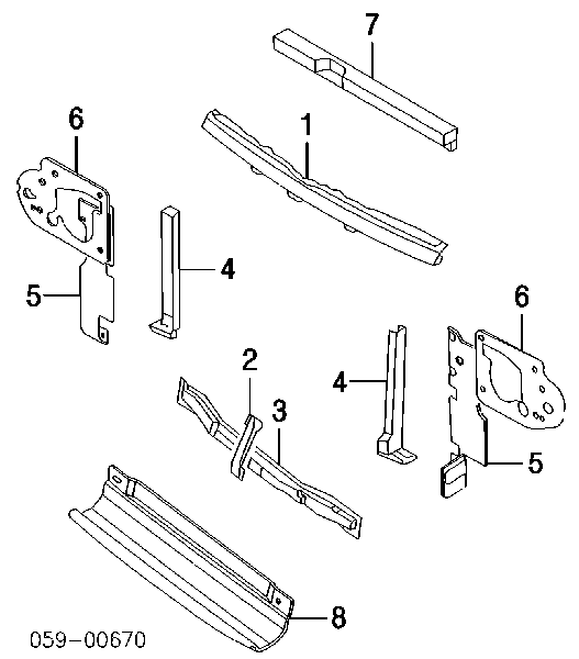 Soporte de radiador vertical (panel de montaje para foco) para Suzuki Vitara (ETJA)