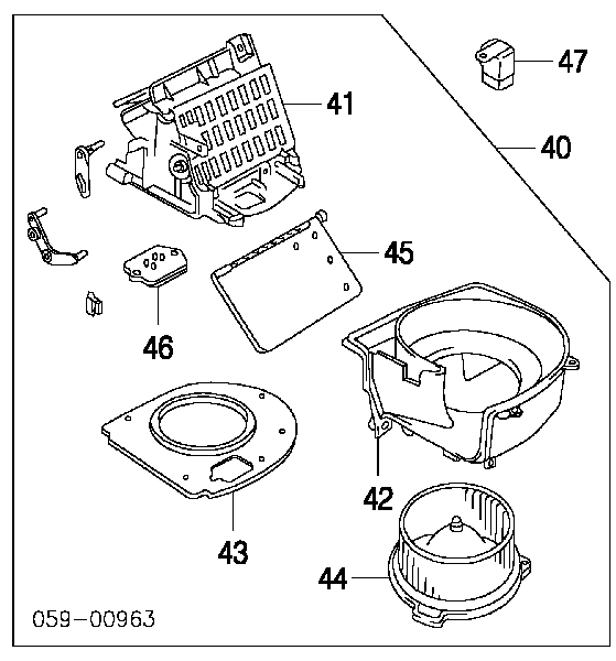 Motor de calefacción para Suzuki XL-7 